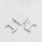 Коннектор ультратонкий г-образный Ultra, белый, 3.6×3.6×0.6 см - Фото 2