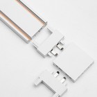 Коннектор ультратонкий г-образный Ultra, белый, 3.6×3.6×0.6 см - Фото 4