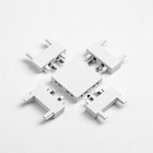 Коннектор ультратонкий х-образный Ultra, белый, 4.6×4.6×0.6 см - Фото 2