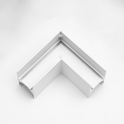 Соединитель накладной для шинопровода г-образный Ultra белый 5х5 см