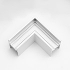 Соединитель накладной для шинопровода г-образный Ultra белый 5х5 см - Фото 2