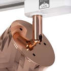 Светильник трековый SIMPLE "Астер" GU10 220В розовое золото 7,5х7,5х20 см - Фото 8