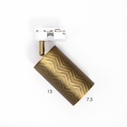 Светильник трековый SIMPLE "Астер" GU10 220В золото 7,5х7,5х20 см - Фото 12
