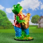 Садовая фигура "Лягушка с мандалиной" 18х26х51см - Фото 2