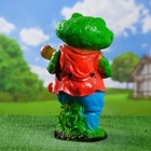 Садовая фигура "Лягушка с мандалиной" 18х26х51см - Фото 3