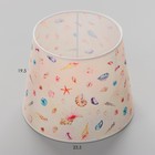 Абажур для светильника универсальный BayerLux «Ракушки», Е27/Е14, 24×24×19 см - Фото 4