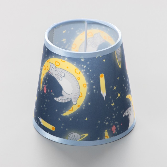 Абажур для светильника универсальный BayerLux «Сонные котики», Е14, 14×14×13 см - Фото 1