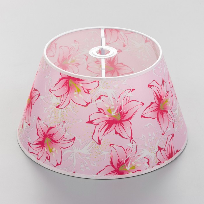 Абажур для светильника универсальный BayerLux «Крупные цветы», Е27/Е14, 38×38×21 см - Фото 1