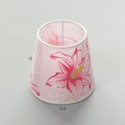 Абажур для светильника универсальный BayerLux «Крупные цветы», Е14, 14×14×13 см - Фото 3