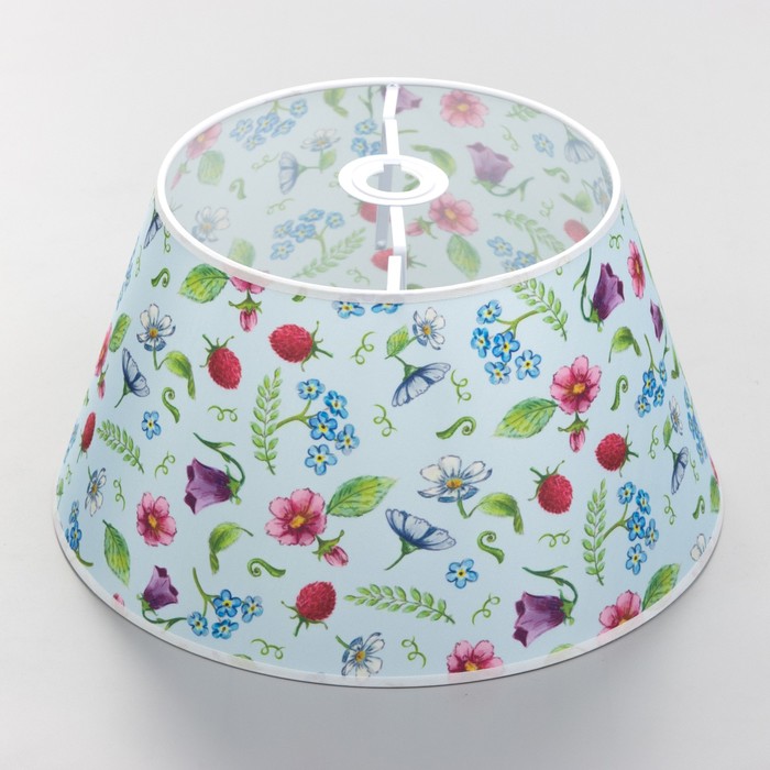 Абажур для светильника универсальный BayerLux «Мелкие цветы», Е27/Е14, 38×38×21 см - Фото 1