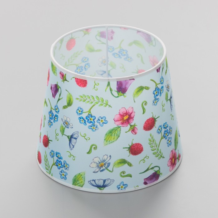 Абажур для светильника универсальный BayerLux «Мелкие цветы», Е27/Е14, 24×24×19 см - Фото 1