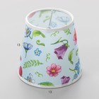 Абажур для светильника универсальный BayerLux «Мелкие цветы», прищепка,14×14×13 см - Фото 3