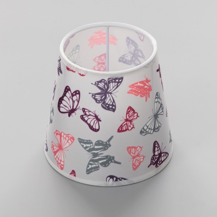 Абажур для светильника универсальный BayerLux «Бабочки», Е14, 14×14×13 см - Фото 1