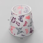 Абажур для светильника универсальный BayerLux «Бабочки», Е14, 14×14×13 см - Фото 3