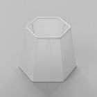 Абажур "Оригами" белый Е14 14х16х13,5 см - фото 4249005