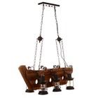 Люстра "Баркас" 6хЕ27 40Вт черный 90х100 см - фото 23815198