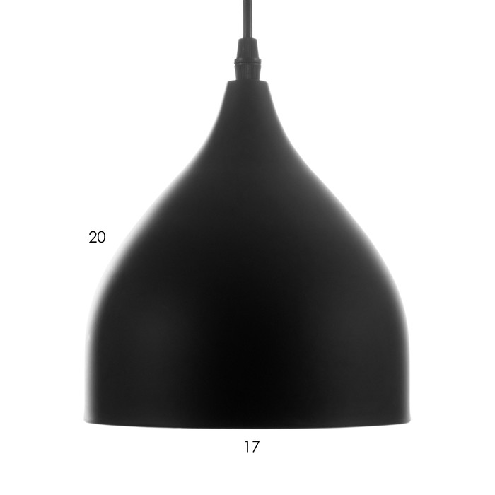 Светильник "Капля" Е27 40Вт черный 17х17х100 см