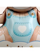 Воздушный шар фольгированный 62" «Мишка в короне — мальчик», на подставке - Фото 4