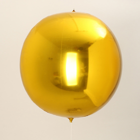Шар фольгированный 50" «Сфера золото», под воздух