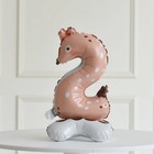 Воздушный шар фольгированный 24" «Цифра 2», на подставке - Фото 2