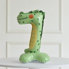 Воздушный шар фольгированный 24" «Цифра 7. Крокодил», на подставке - Фото 2