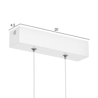 Светильник с ПДУ «Наоми» LED 20 Вт 3000-6000К белый 120×100 см