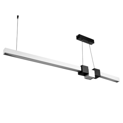 Светильник с ПДУ «Наоми» LED 20 Вт 3000-6000К бело-черный 120×100 см