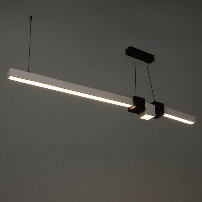 Светильник с ПДУ "Наоми" LED 20Вт 3000-6000К бело-черный 120х100 см