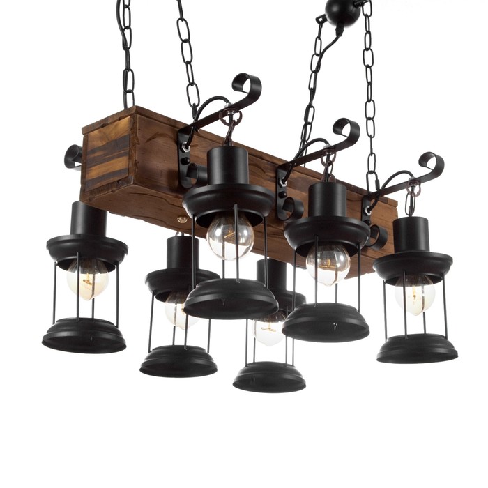 

Люстра "Willow" 6хЕ27 40Вт черный 55х100 см