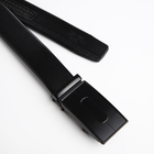 Ремень мужской, ширина 3,5 см, автомат, цвет чёрный - фото 23729895