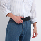 Ремень мужской "Великан", ширина 3,5 см, автомат, цвет чёрный - фото 23751414