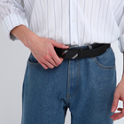 Ремень мужской "Великан", ширина 3,5 см, автомат, цвет чёрный - фото 23751416