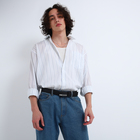 Ремень мужской "Великан", ширина 3,5 см, автомат, цвет чёрный - фото 23751418