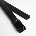 Ремень мужской "Великан", ширина 3,5 см, автомат, цвет чёрный - фото 23729919