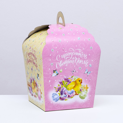 Пасхальная подарочная коробочка «Цыпленок», 17×17×26 см