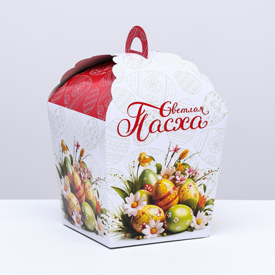 Пасхальная коробочка «Пасхальные яйца» 17×17×26 см