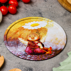 Тарелка декоративная "Ангел надежды и веры", 20 х 0,4 х 0,32 см, металл - фото 12171283