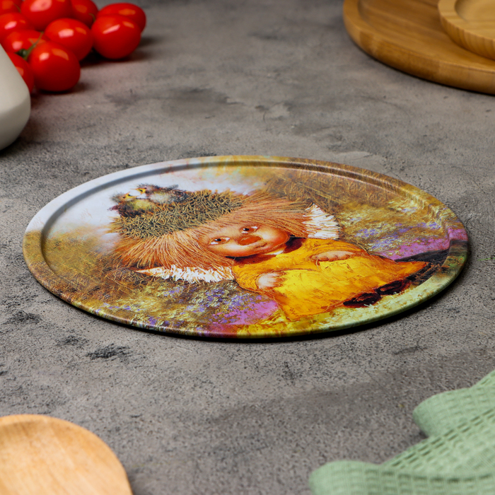 Набор тарелок декоративных "Ангел семейного счастья", 3 шт, 20 х 0,4 х 0,32 см, металл