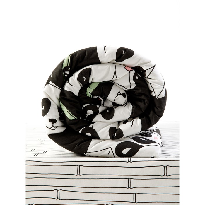 Простыня на резинке Wake me Wake «Панды», размер 120х200х20 см - Фото 1