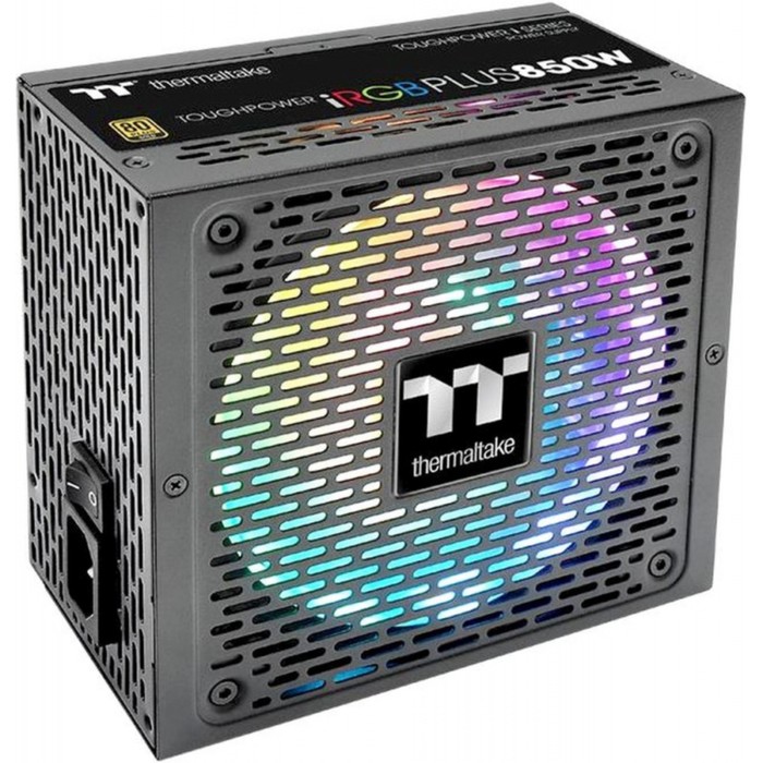 Блок питания Thermaltake ATX 850W, 24+4+4pin, APFC, 140 мм fan, color LED 12xSATA, RTL - фото 51623335