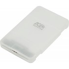 Внешний корпус для HDD/SSD AgeStar 3UBCP3 SATA USB3.0, пластик, белый, 2.5" - Фото 1