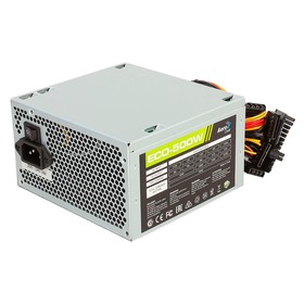 Блок питания Aerocool ATX 500W ECO-500, 240 В, 500 Вт