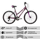 Велосипед 26" FOXX SALSA, цвет фиолетовый, р. 15" - Фото 2