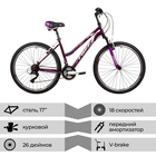 Велосипед 26" FOXX SALSA, цвет фиолетовый, р. 17" - Фото 2