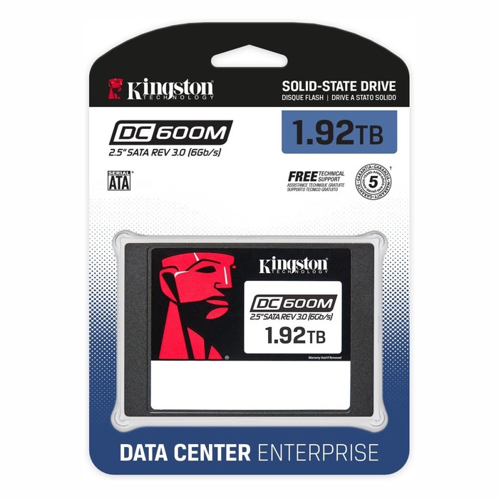 Накопитель SSD Kingston SATA III 1.92TB SEDC600M/1920G DC600M 2.5" 1 DWPD - фото 51572619