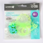 Соска - пустышка силиконовая классическая Крошка Я «Зайка», от 6 мес., с колпачком, держатель, зеленый - Фото 11