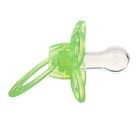 Соска - пустышка силиконовая классическая Крошка Я «Зайка», от 6 мес., с колпачком, держатель, зеленый - Фото 4