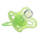 Соска - пустышка силиконовая классическая Крошка Я «Зайка», от 6 мес., с колпачком, держатель, зеленый - Фото 5