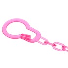 Соска - пустышка силиконовая классическая Крошка Я «Мишка», от 6 мес., с колпачком, держатель, розовый - Фото 9