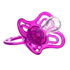 Соска - пустышка силиконовая классическая Крошка Я «Мишка», от 6 мес., с колпачком, держатель, фиолетовый - Фото 5